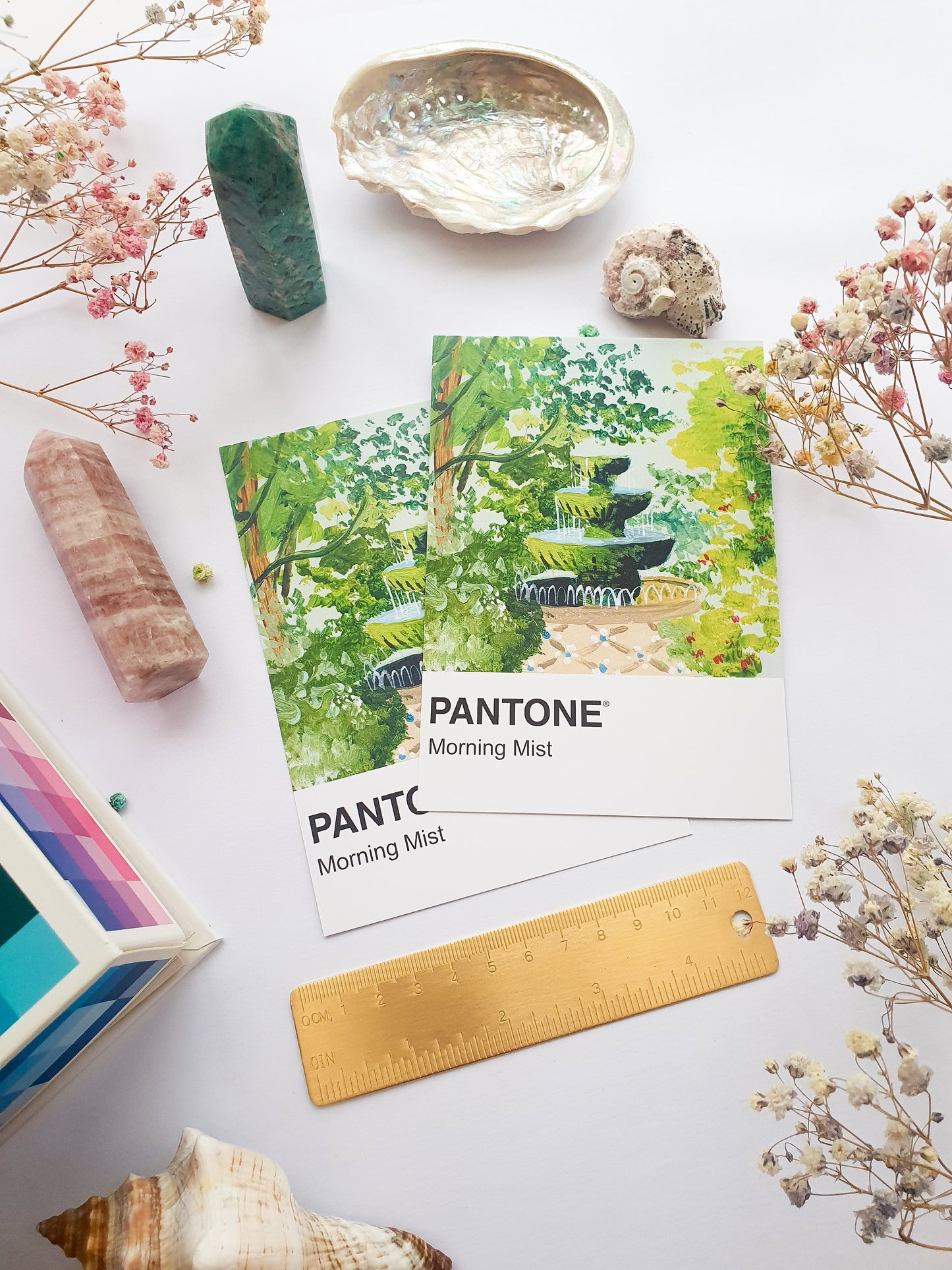Morning Mist Pantone Print - A5 Postcard