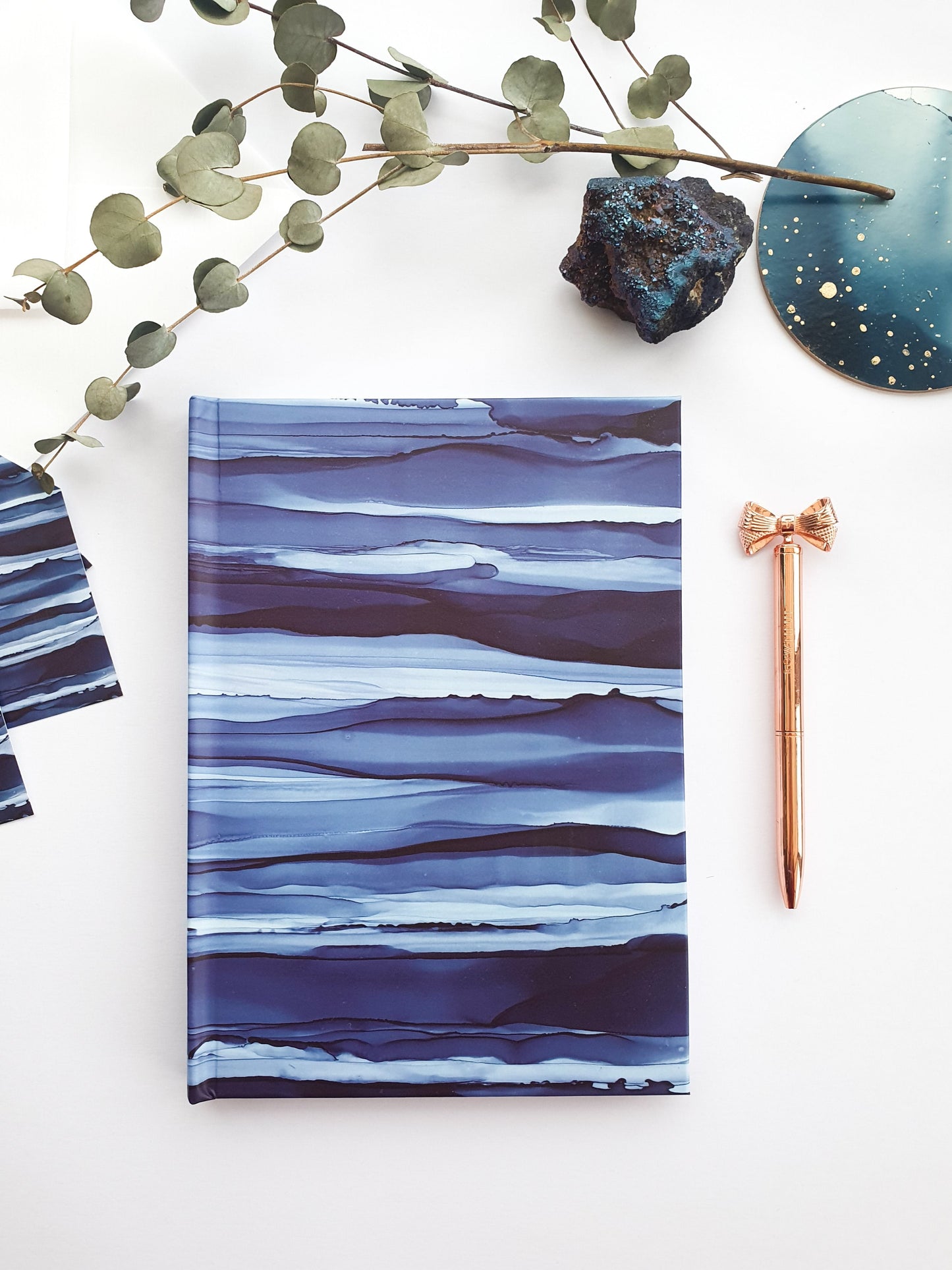 A5 Navy Hardback Notebook