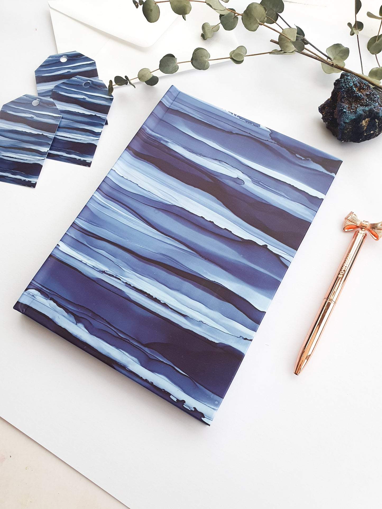 A5 Navy Hardback Notebook