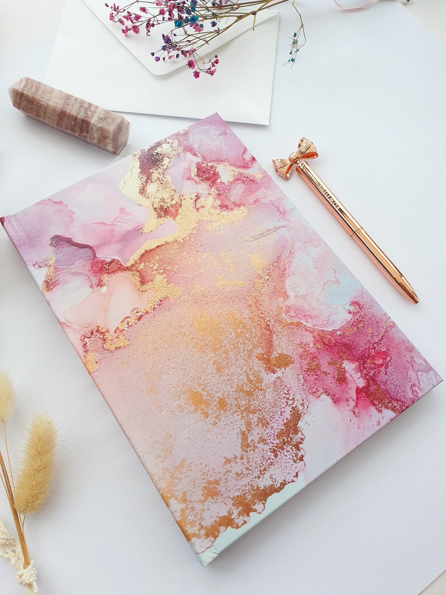 A5 Pink Hardback Notebook