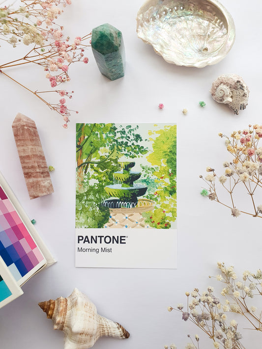 Morning Mist Pantone Print - A5 Postcard