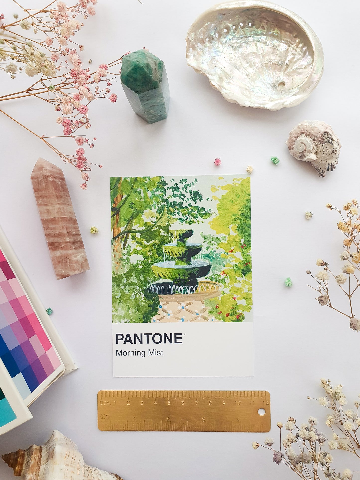 Morning Mist Pantone Print - A5 Postcard