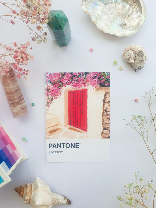 Blossom Pantone Print - A5 Postcard