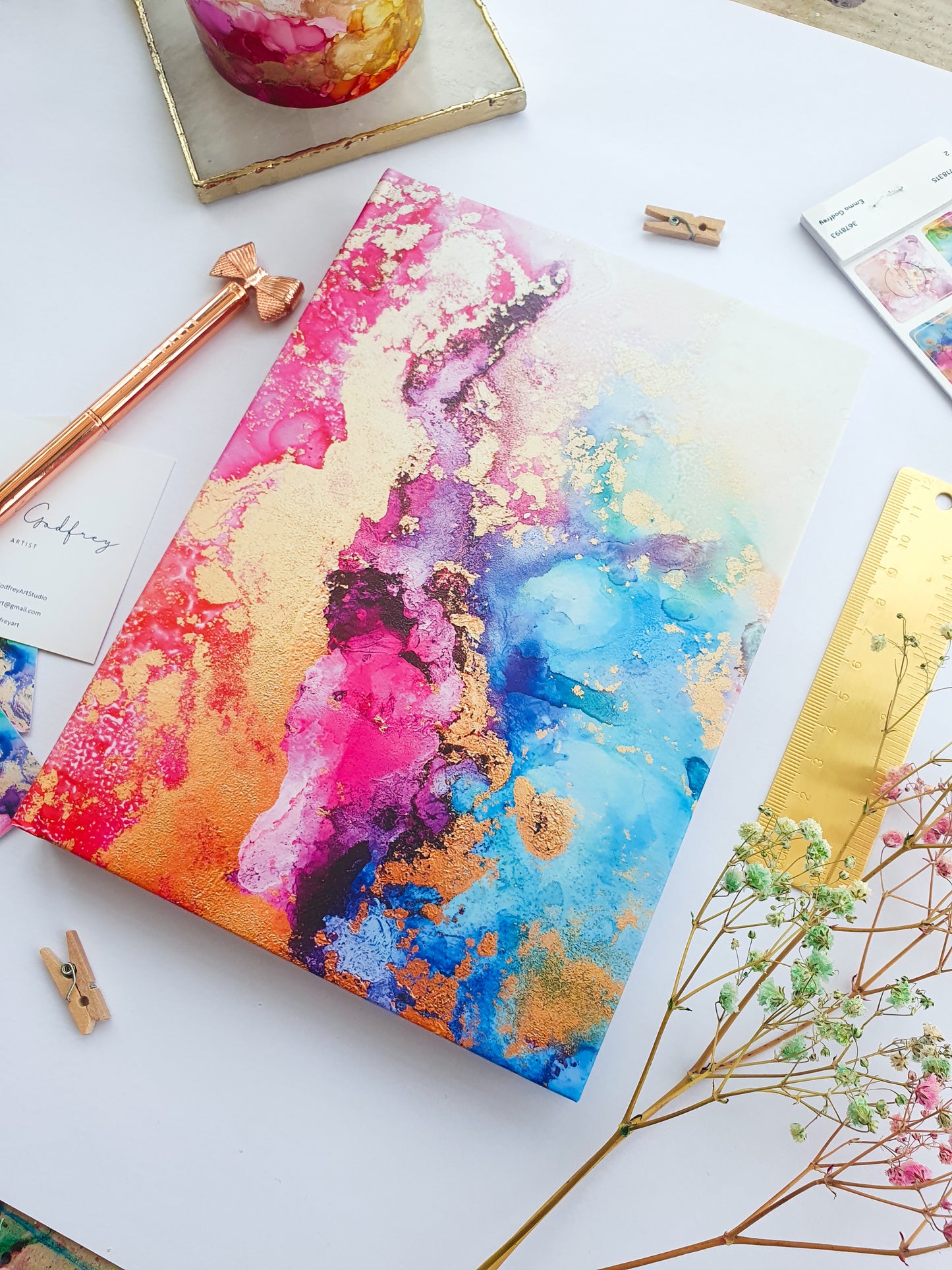 A5 Rainbow Hardback Notebook