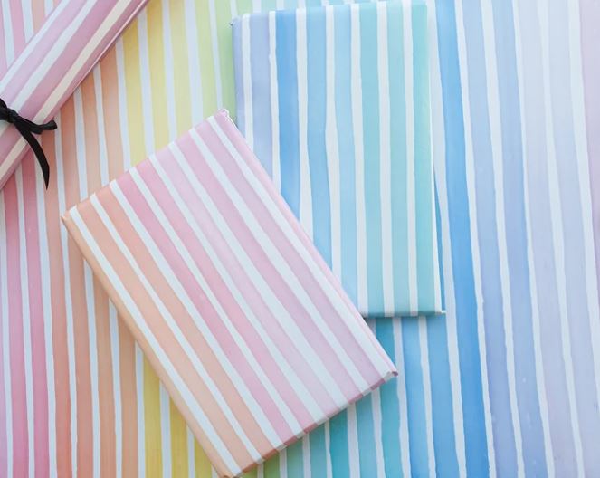 Rainbow Stripe Gift Wrap