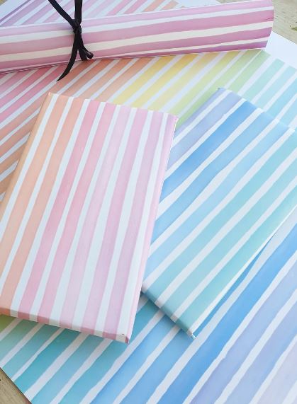 Rainbow Stripe Gift Wrap