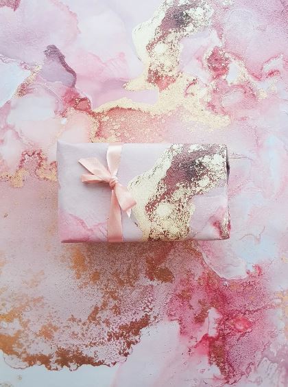 Pastel Pink Gift Wrap